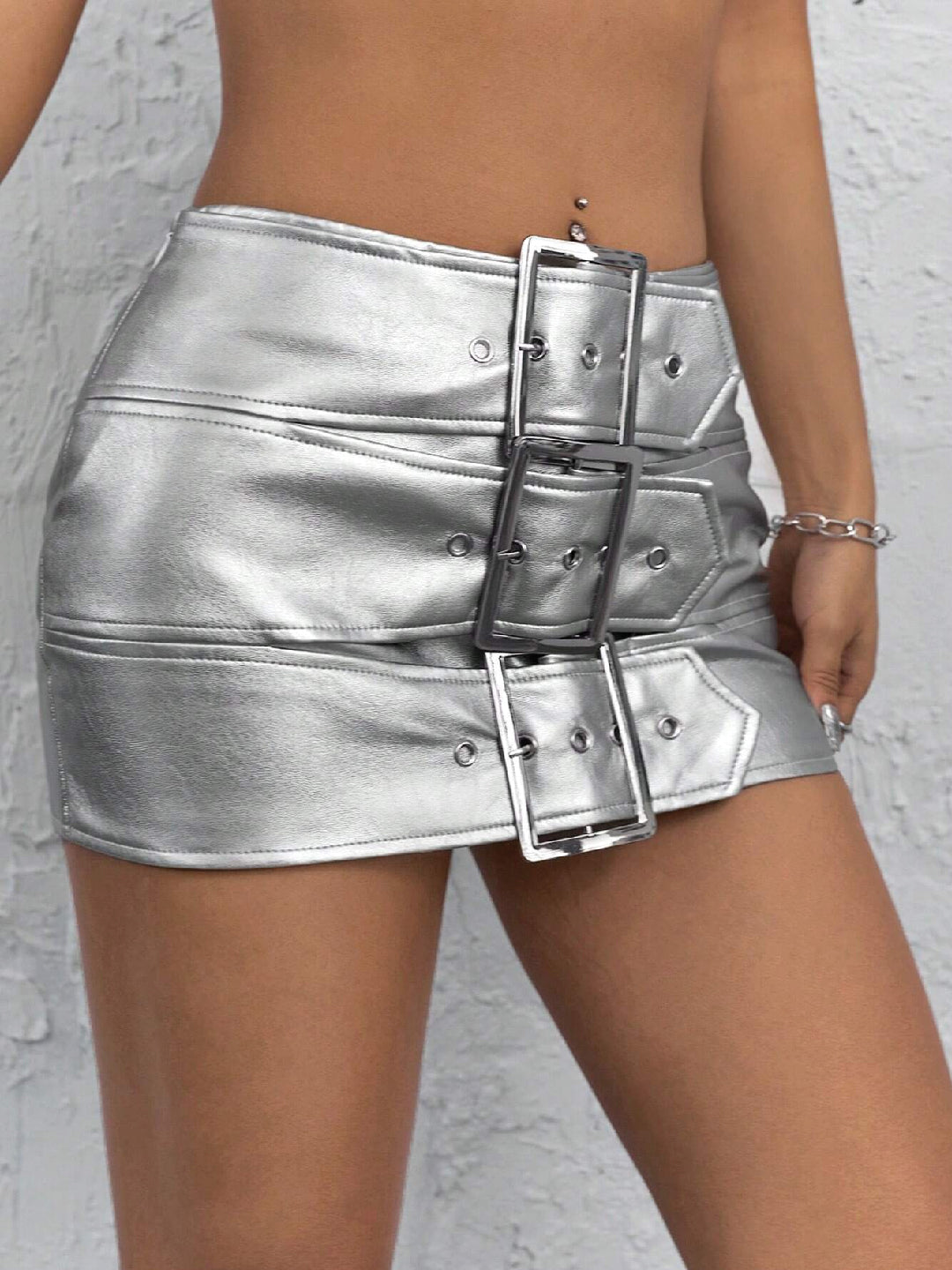 Craftsmiley "Silver Streak" Skort – Bold, Edgy & Unstoppable ✨