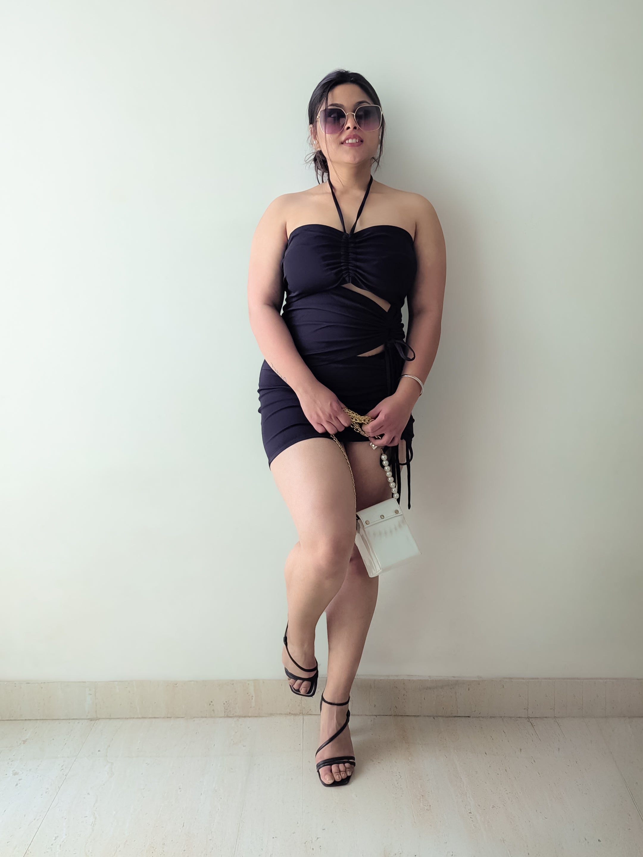 Craftsmiley Women's Black Bodycon Dress – Elegant & Timeless