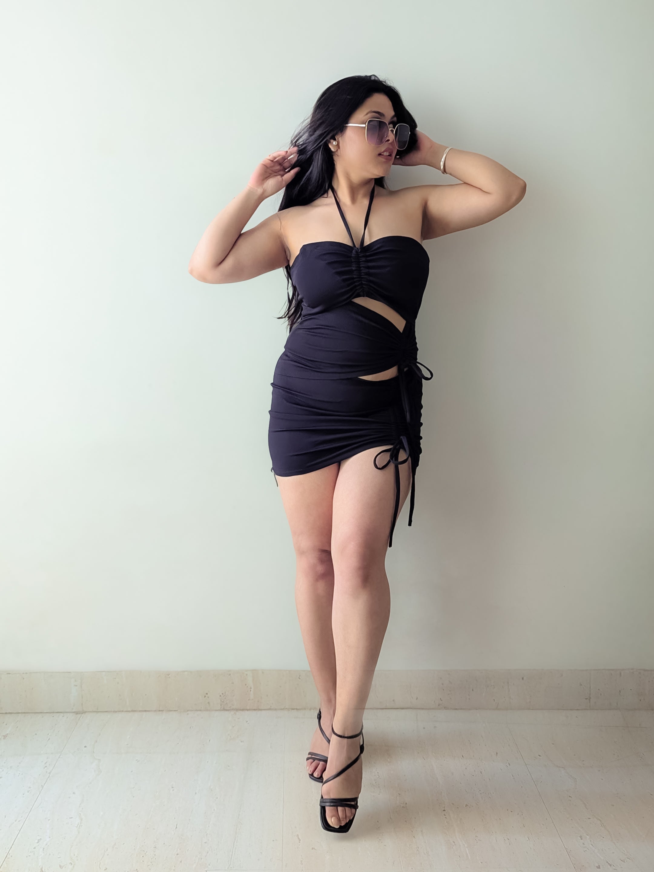 Craftsmiley Women's Black Bodycon Dress – Elegant & Timeless