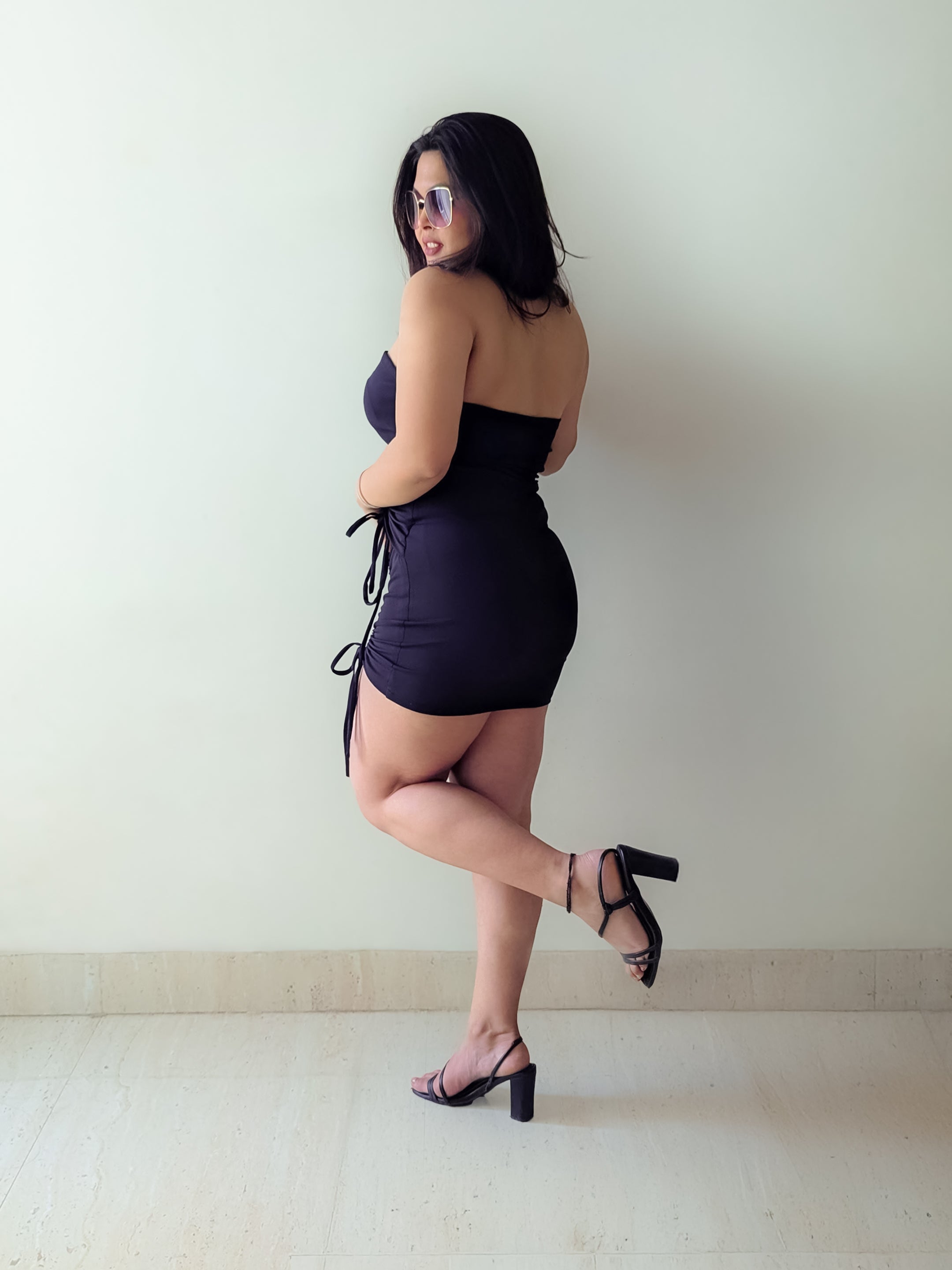 Craftsmiley Women's Black Bodycon Dress – Elegant & Timeless