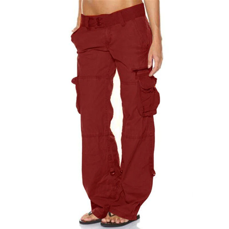 Avelyn | Black Cotton Cargo Pants 3