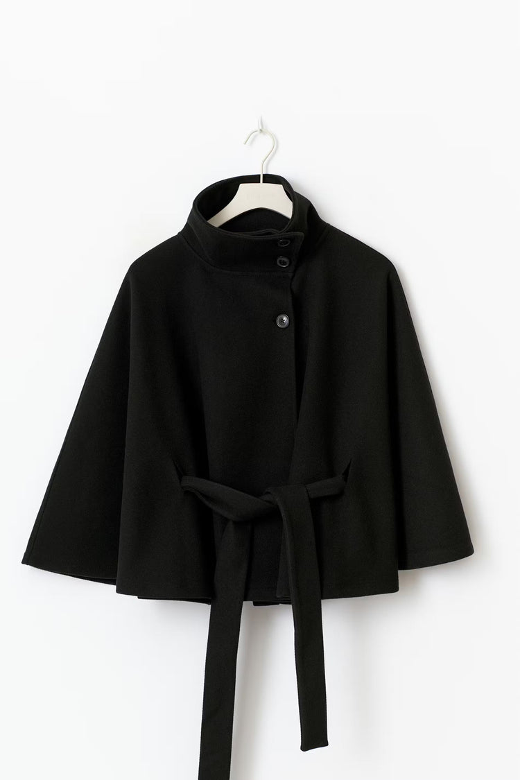 Beltara | High-Neck Belted Winter Coat Outerwear 1