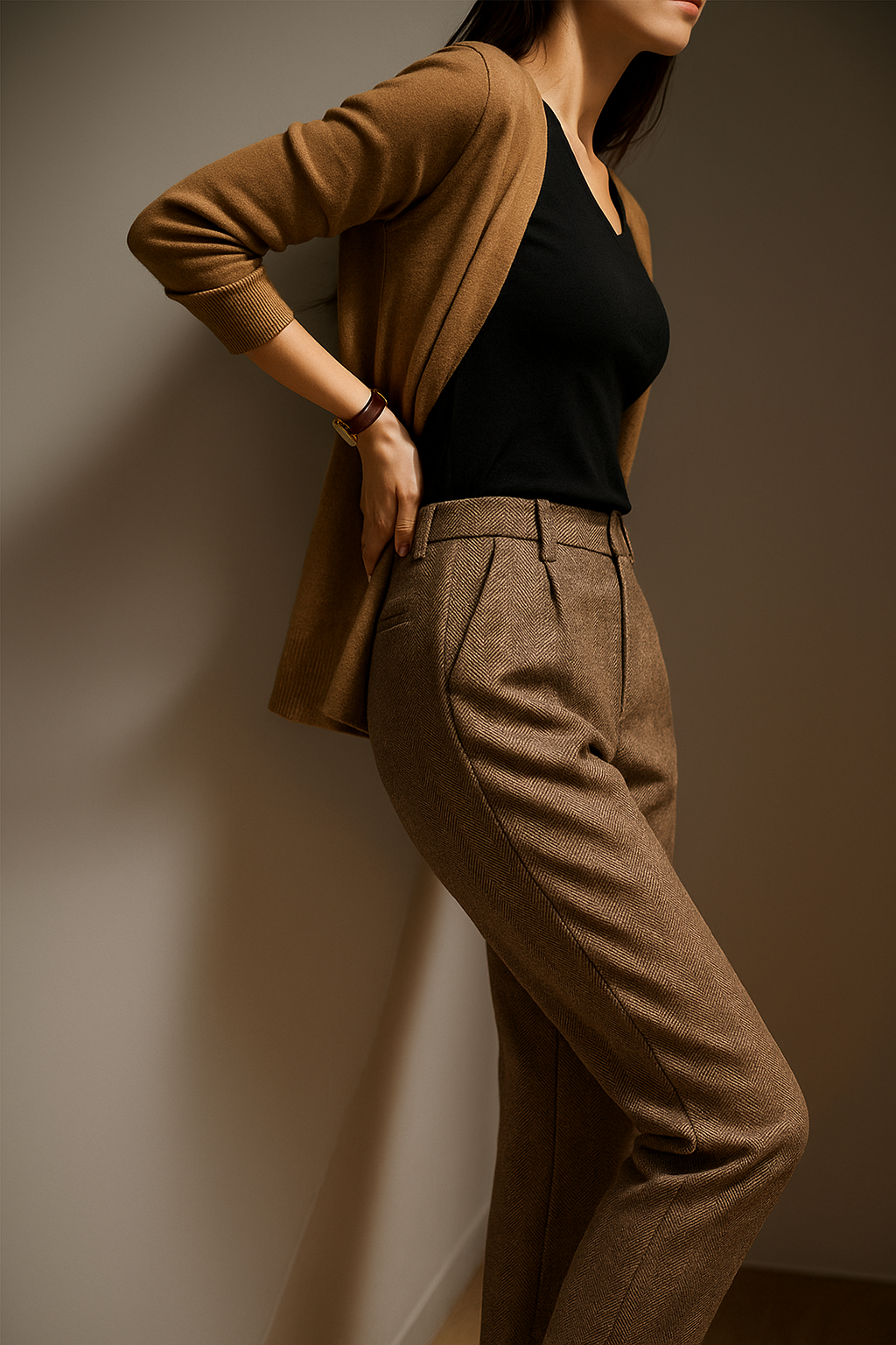 Cavina | Tailored Wool Ankle-Length Womens Pants 8