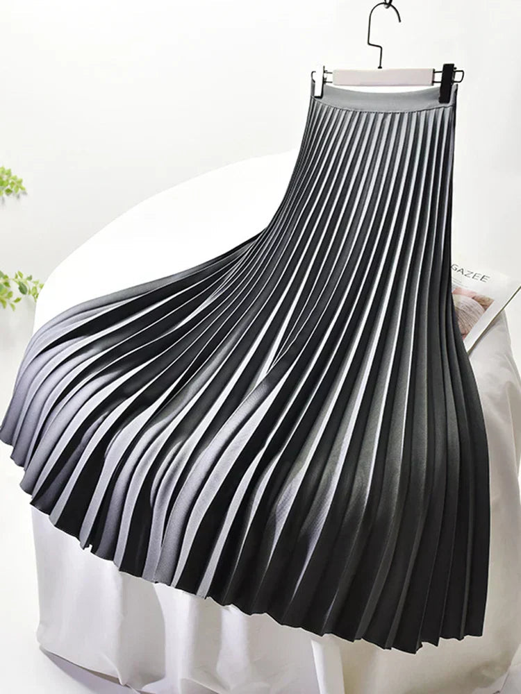 Clea | Pleated Maxi Skirt for Women in Spring Design 2