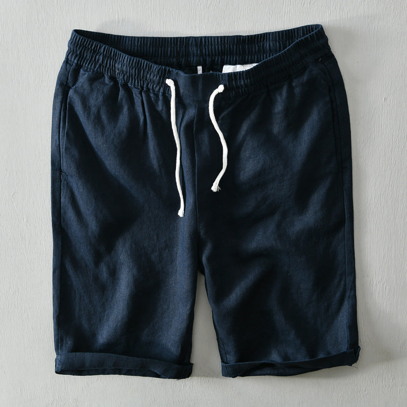 Dandy | Relaxed Fit Drawstring Linen Shorts 4