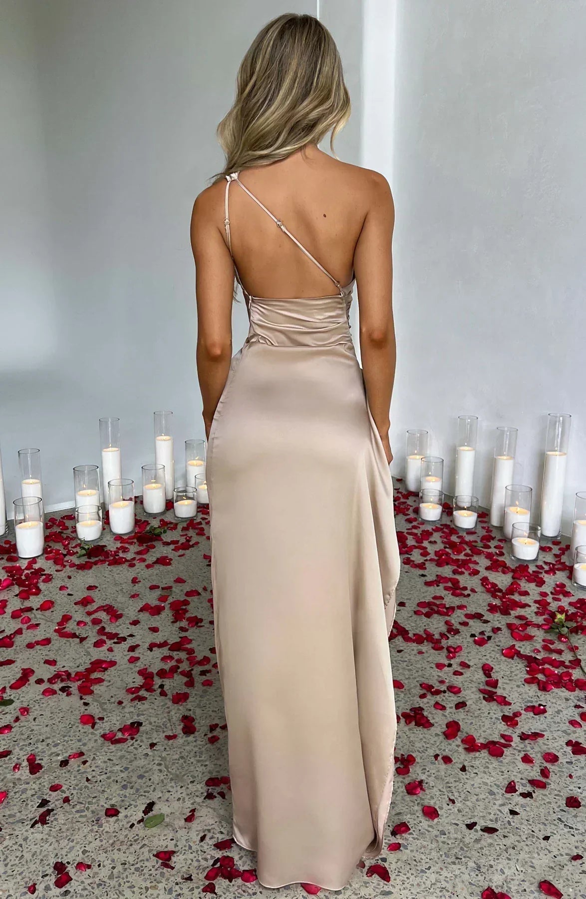 Dara | Asymmetric Evening Gown Maxi Dress 4