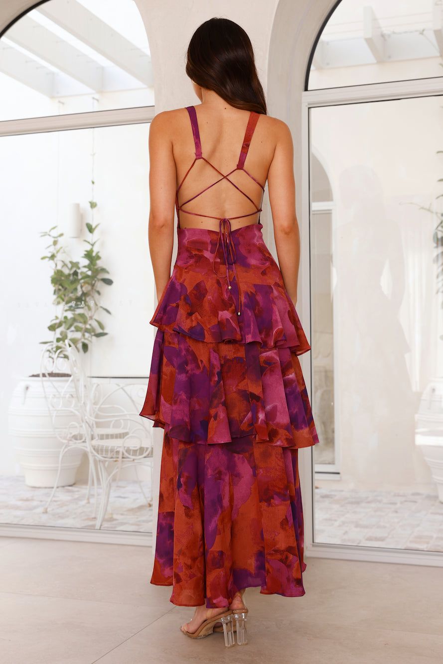 Elara | Turquoise Maxi Dress with Ruffle Skirt 8