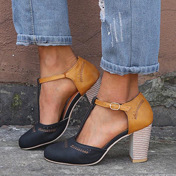 Elda | Spring Chunky Heel Mary Janes 0
