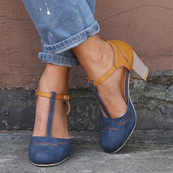 Elda | Spring Chunky Heel Mary Janes 4