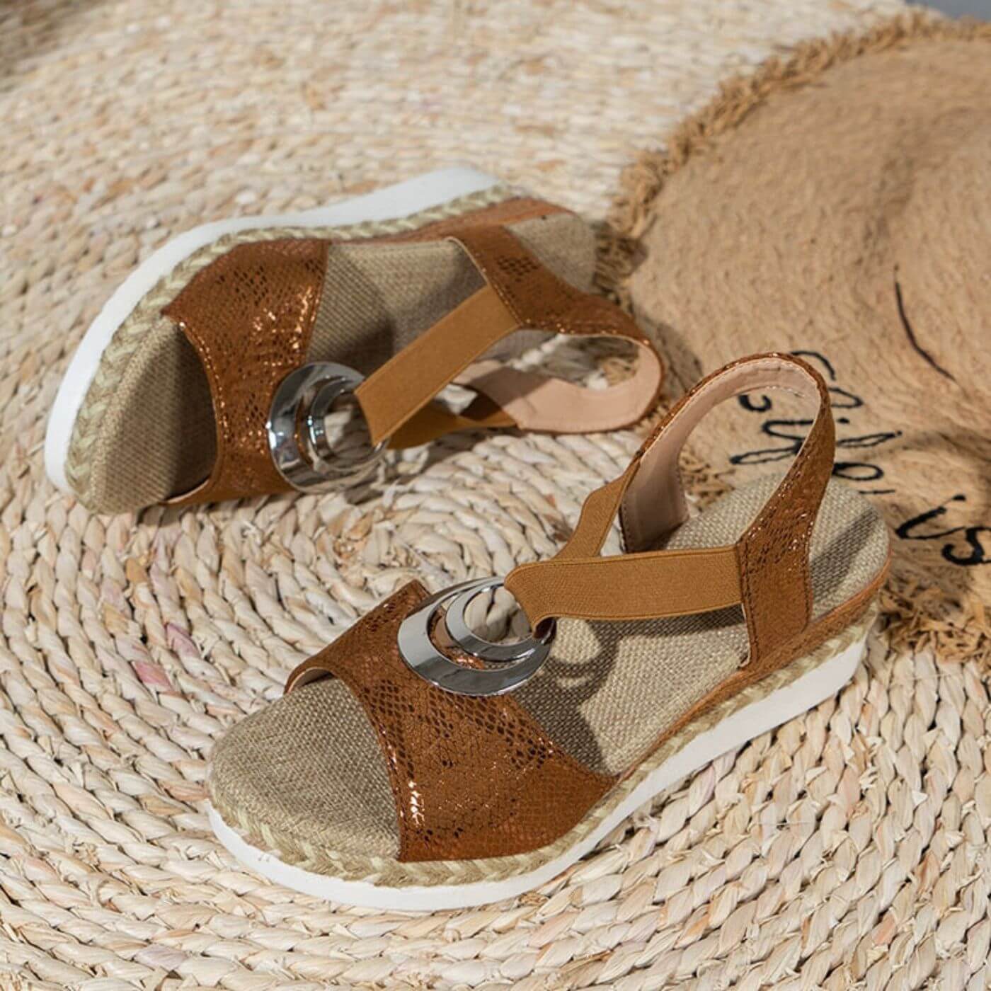 Esme | Women's Espadrille Wedge Sandals 7