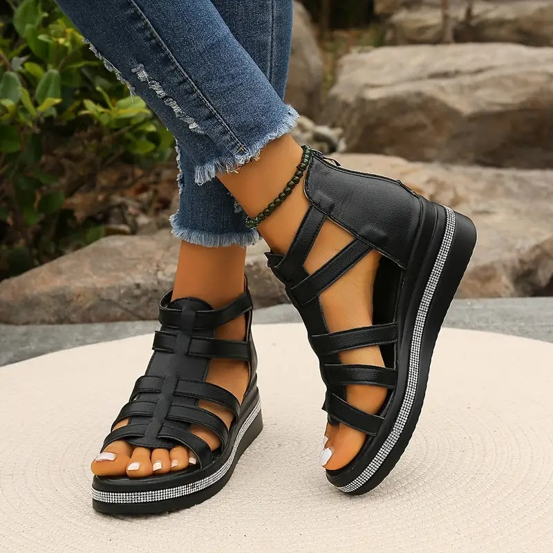 Gianna | Women's Orthopedic Strappy Platform Sandals