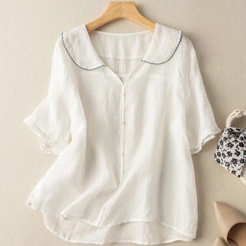 Krisia | Vintage Blouse with Button Detail 4