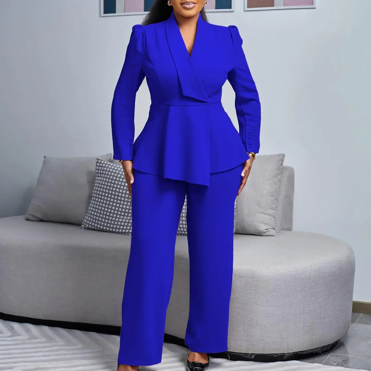 Kylie | Chic Formal Suit Set with Tailored Long Blazer for Women 2