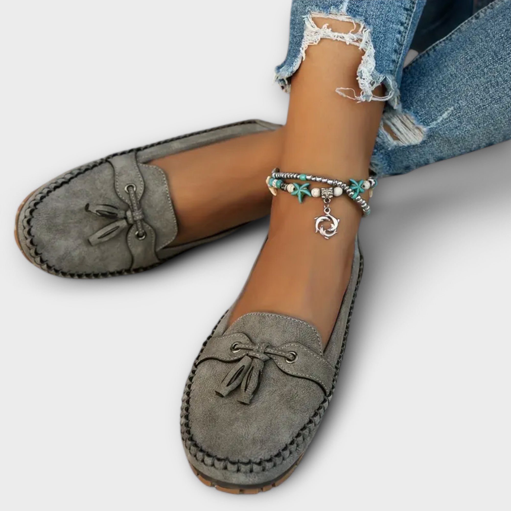 Lorana | Women's Suede Tassel Loafers 1