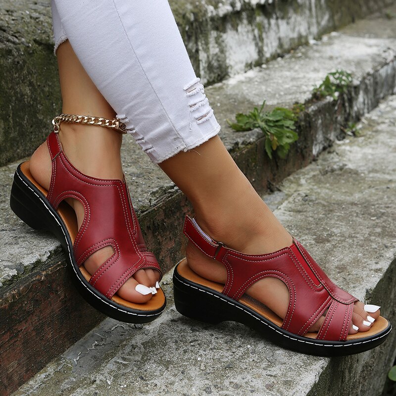 Maddox | Women's Orthopedic Cut-Out Strappy Sandals