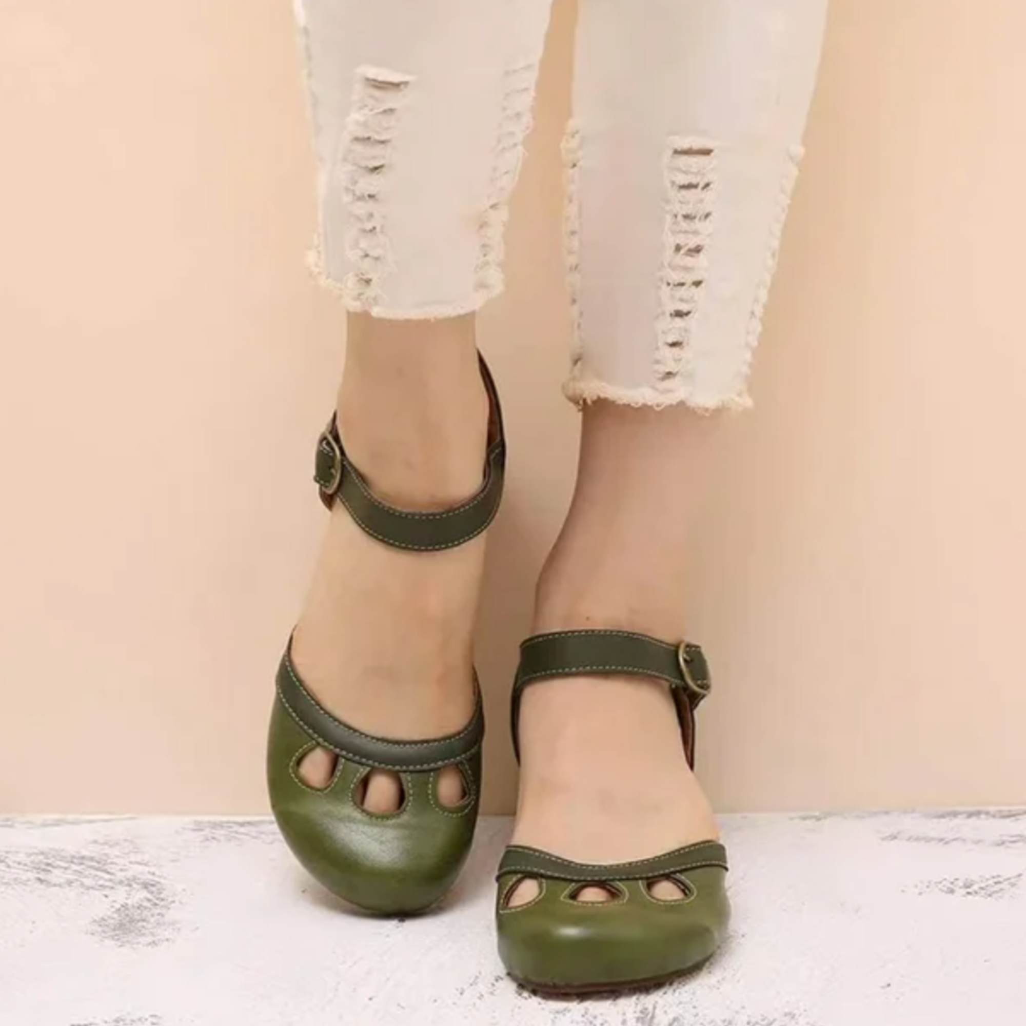 Marisela | Women's Orthopedic Mary Jane Low Heel Sandals