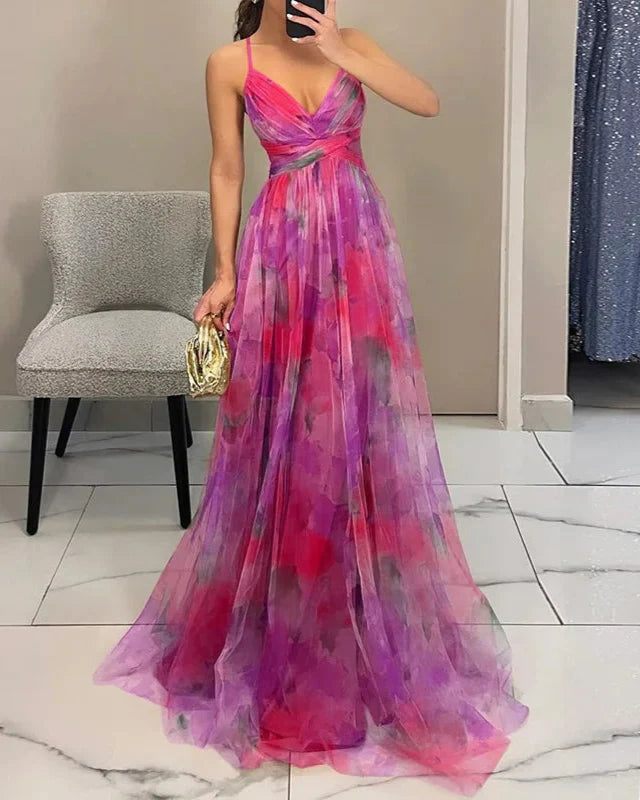 Mavina | Floral Maxi Summer Dress 12