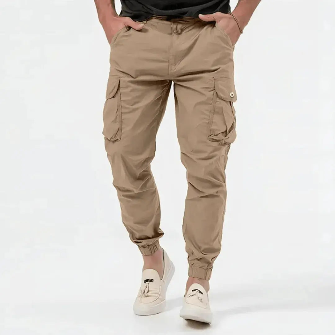 Melo | Cotton Cargo Joggers With Pockets 5