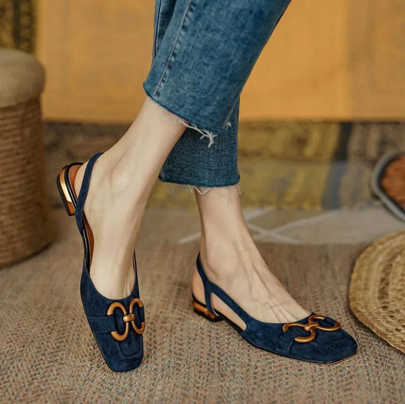 Nora – Chic Ergonomic Slingback Flats 0