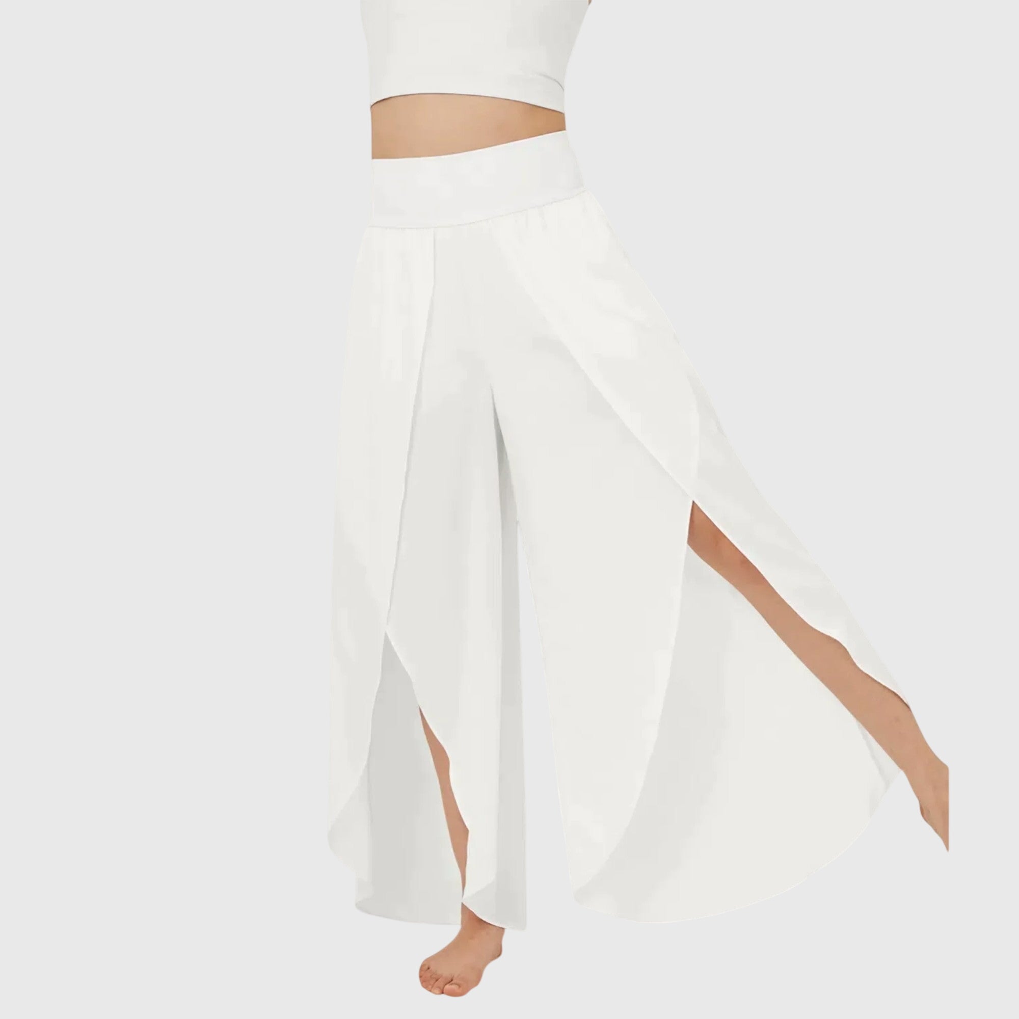 Pat | Women's Wide Leg Pants High Waist Split Hem 10