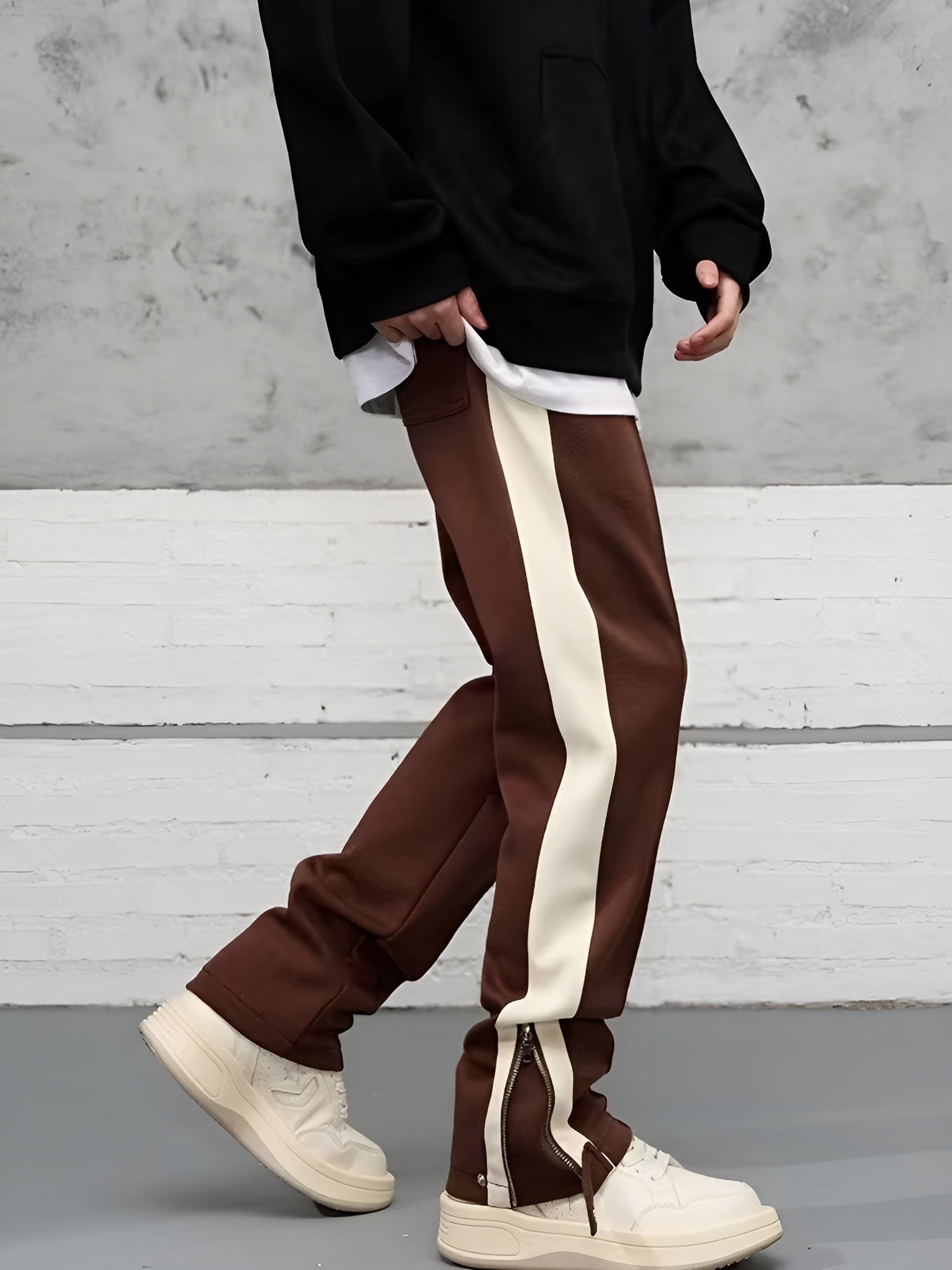 Pavon | Cotton Blend Straight Fit Pants 1