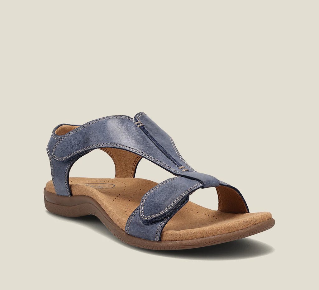 Samantha | Women's Flat T-Strap Sandals Adjustable Ankle Strap 5