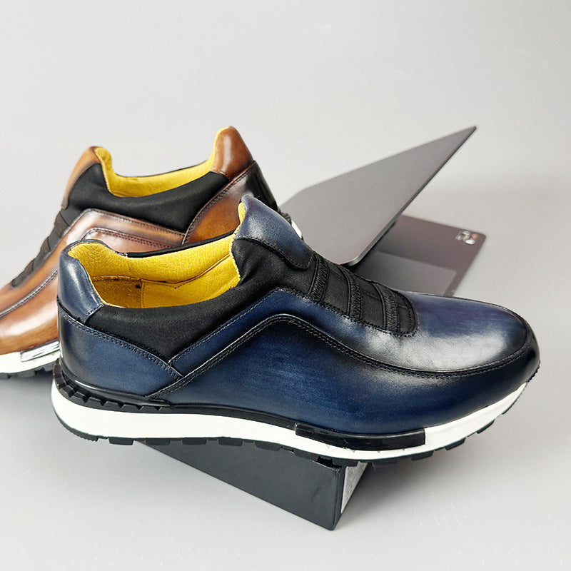 Sandro | Men's Cowhide Leather Sneakers 4