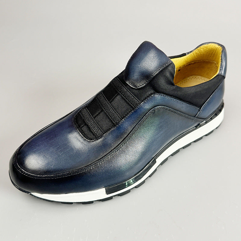 Sandro | Men's Cowhide Leather Sneakers 6