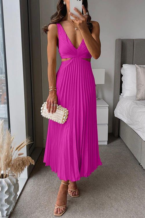 Sannea | Pleated Midi Wedding Guest Dress 2