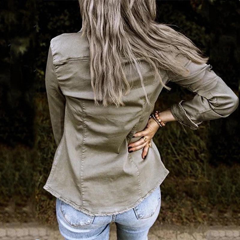 Shalana | Women's Summer Utility Shirt Jacket 2