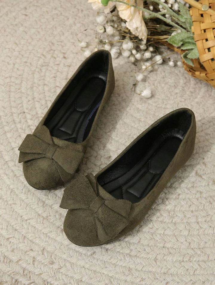 Solea | Women's Bow Slip On Ballet Flats 2