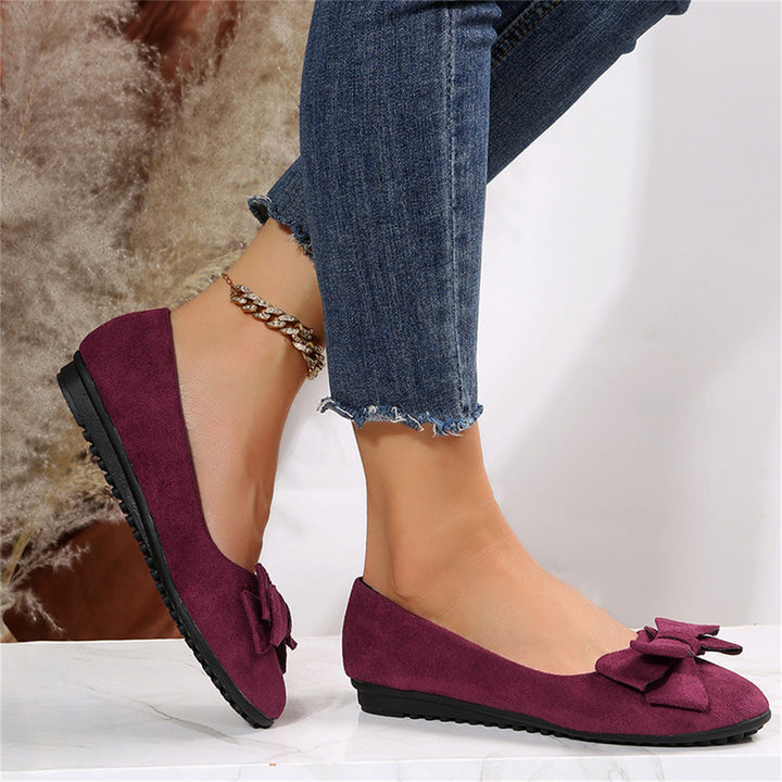 Solea | Women's Bow Slip On Ballet Flats 6