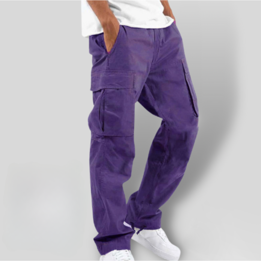 Vespera | Relaxed Black Cargo Trousers 5