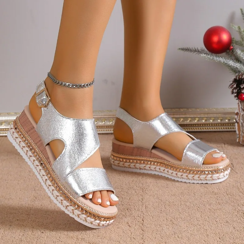 Viella | Women's Orthopedic Platform Sandals with Ankle Strap