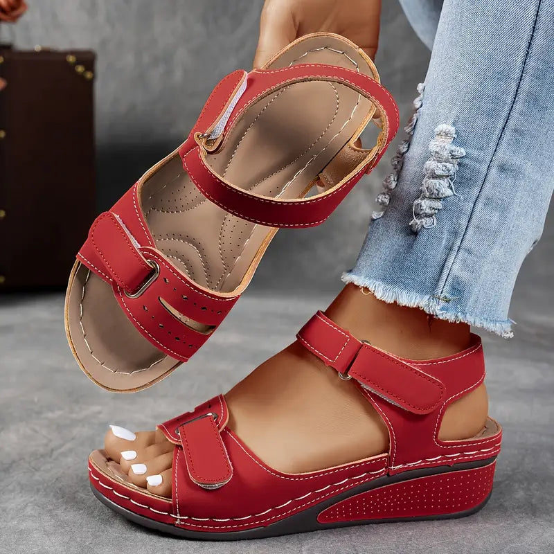 Wendy | Women's Wedge Sandals Ankle Strap 7