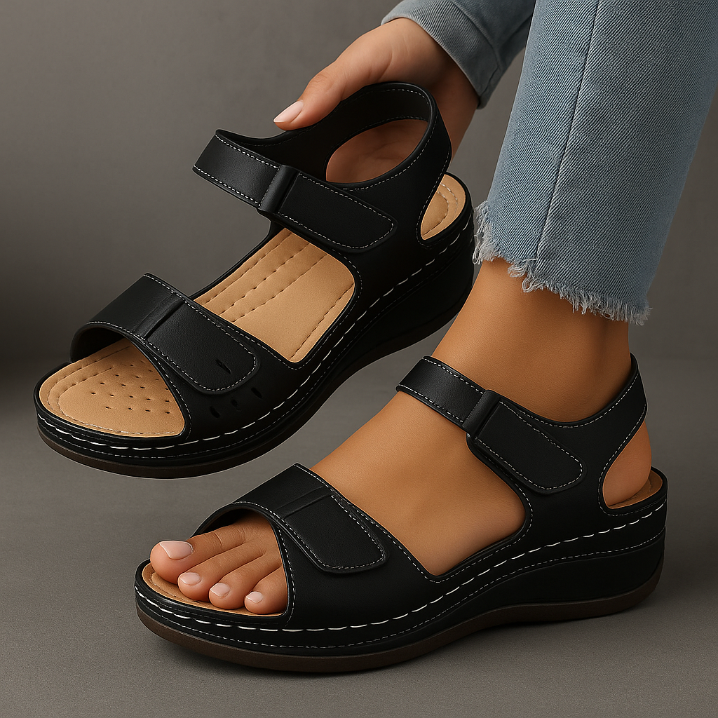 Wendy | Women's Wedge Sandals Ankle Strap 9