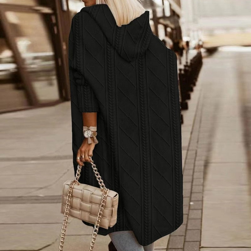 Zelara | Soft Knit Extended Length Cardigan 5