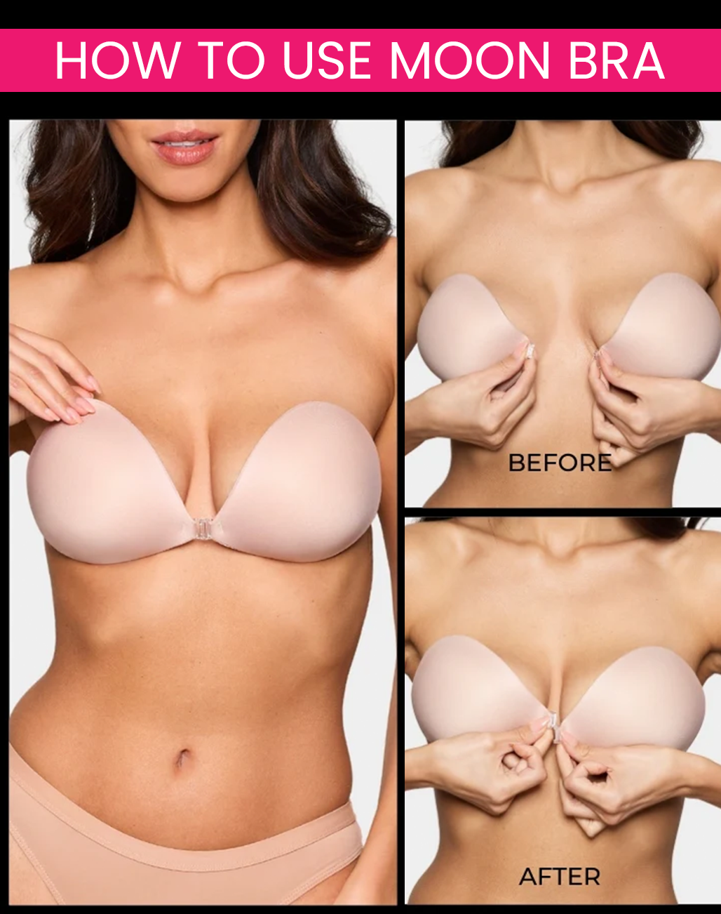 Craftsmiley™ Moon Bra - Adhesive Bra