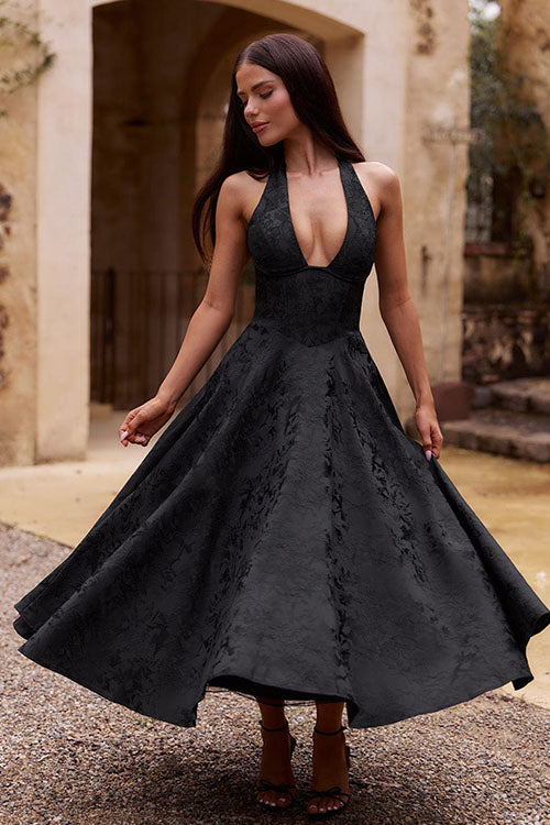 Nora | Halterneck Midi Dress