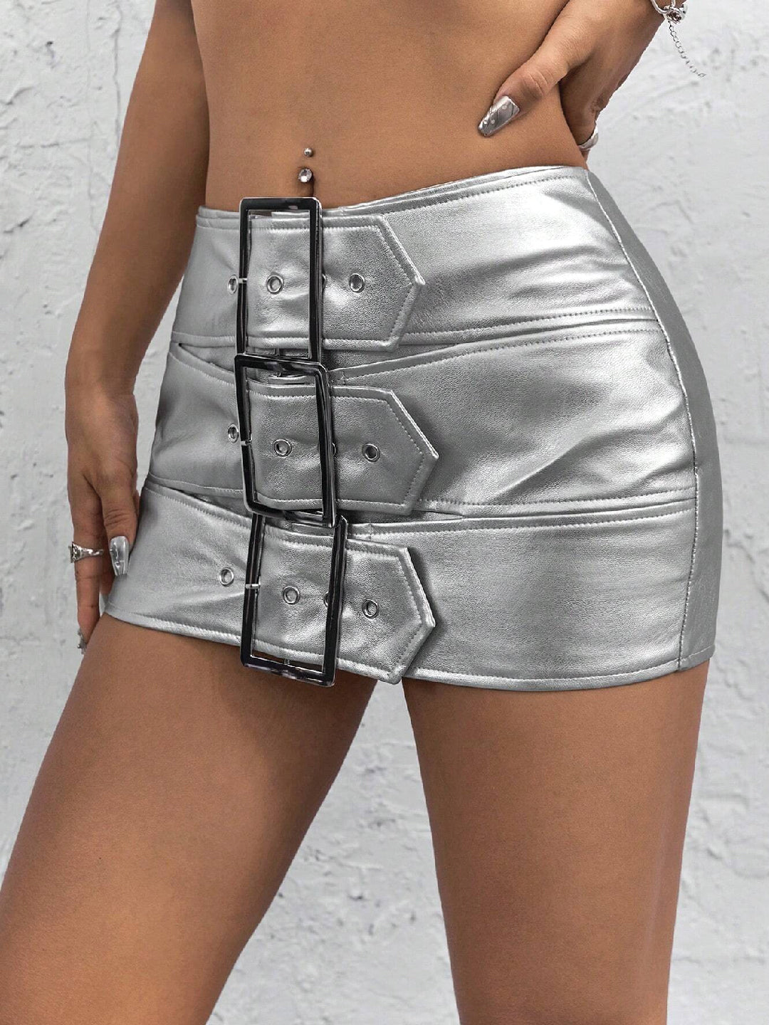 Craftsmiley "Silver Streak" Skort – Bold, Edgy & Unstoppable ✨