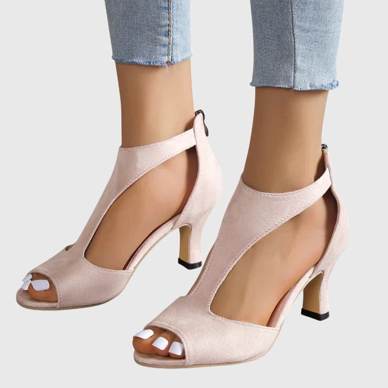 Avela | Spring Cutout Open Toe Heels 2