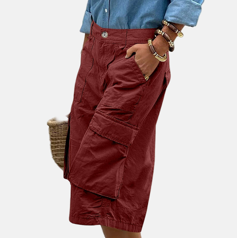 Caro | Black Cargo Pants Relaxed Fit with Pockets 6
