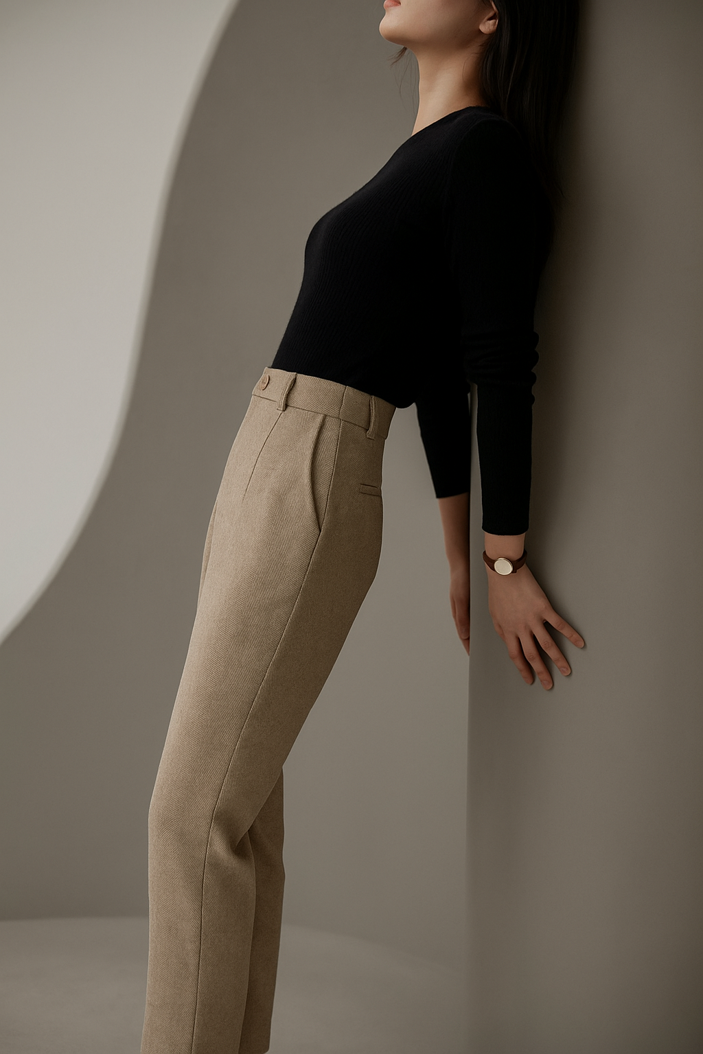 Cavina | Tailored Wool Ankle-Length Womens Pants 5