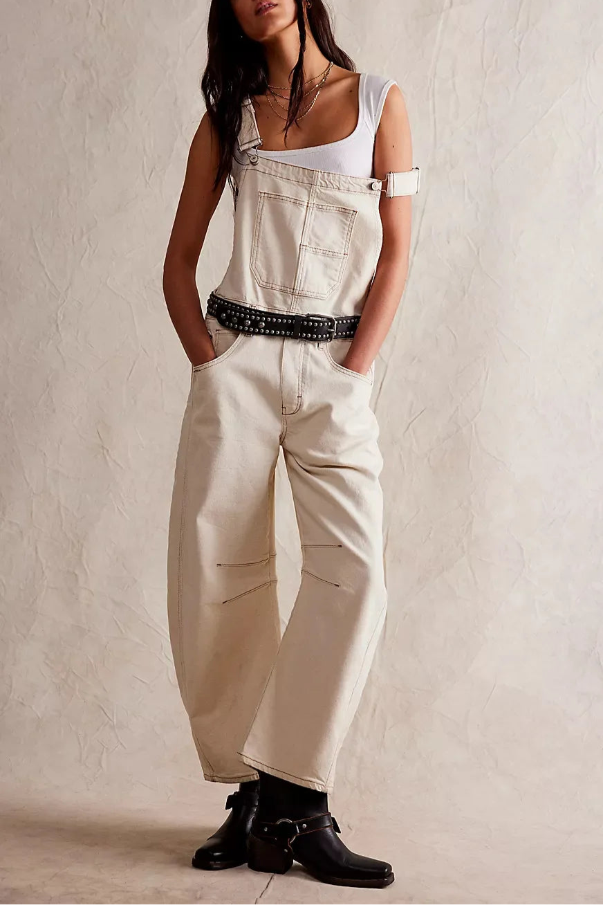 Cavina | Wide Leg Denim Overalls for Women 0