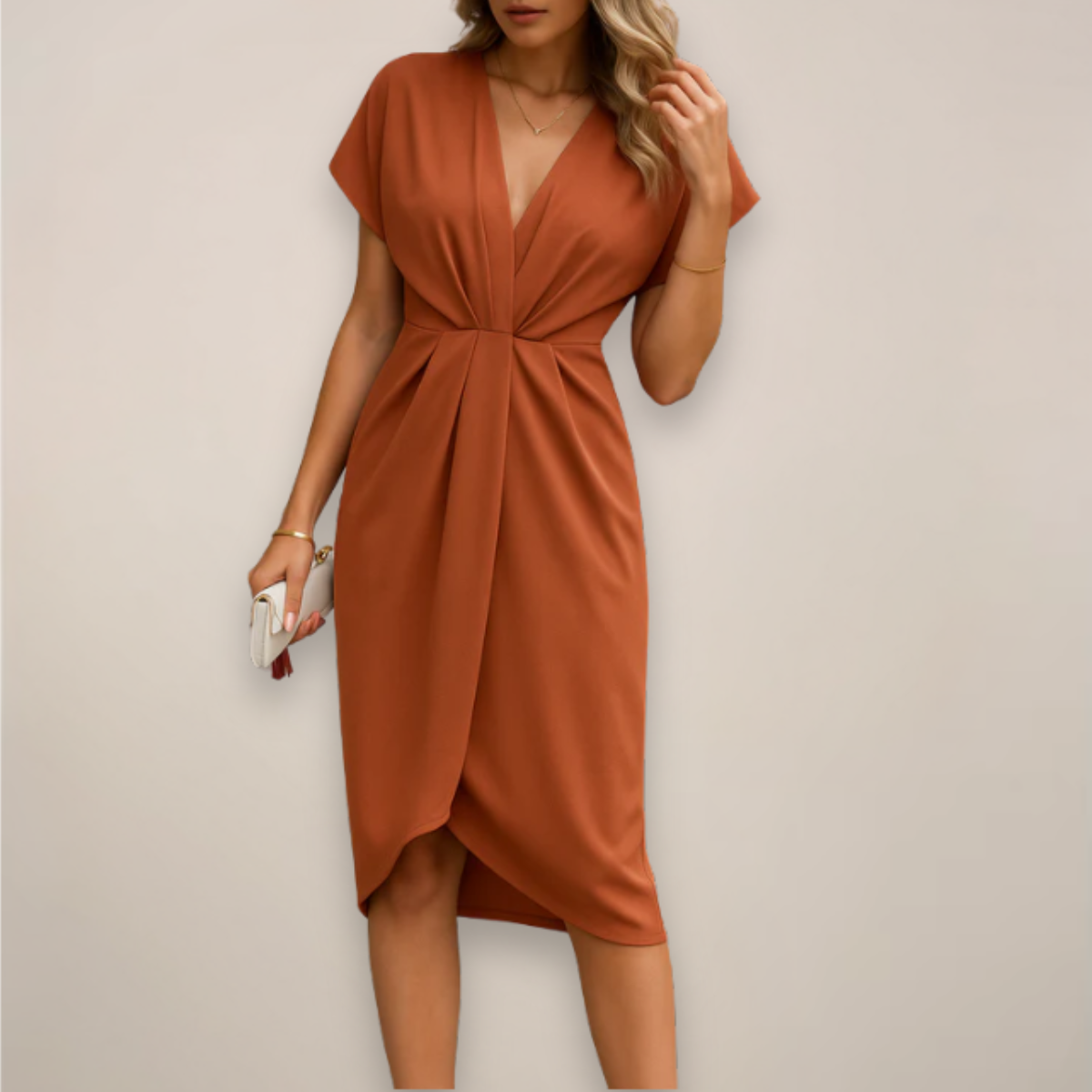 Cindy | Women V Neck Wrap Dress Style