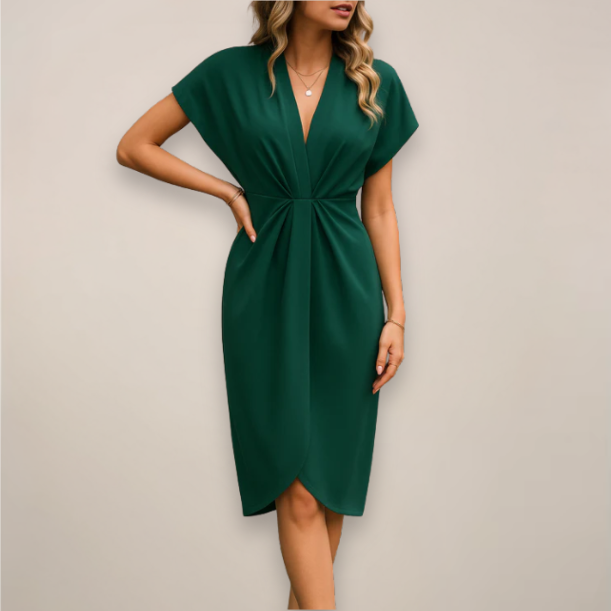 Cindy | Women V Neck Wrap Dress Style