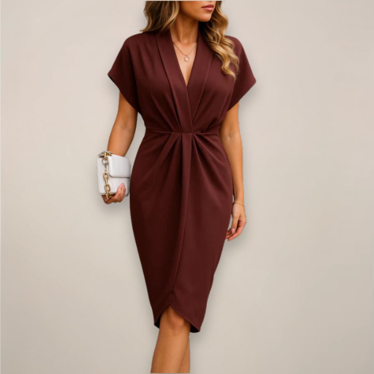 Cindy | Women V Neck Wrap Dress Style