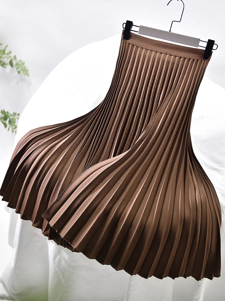 Clea | Pleated Maxi Skirt for Women in Spring Design 3