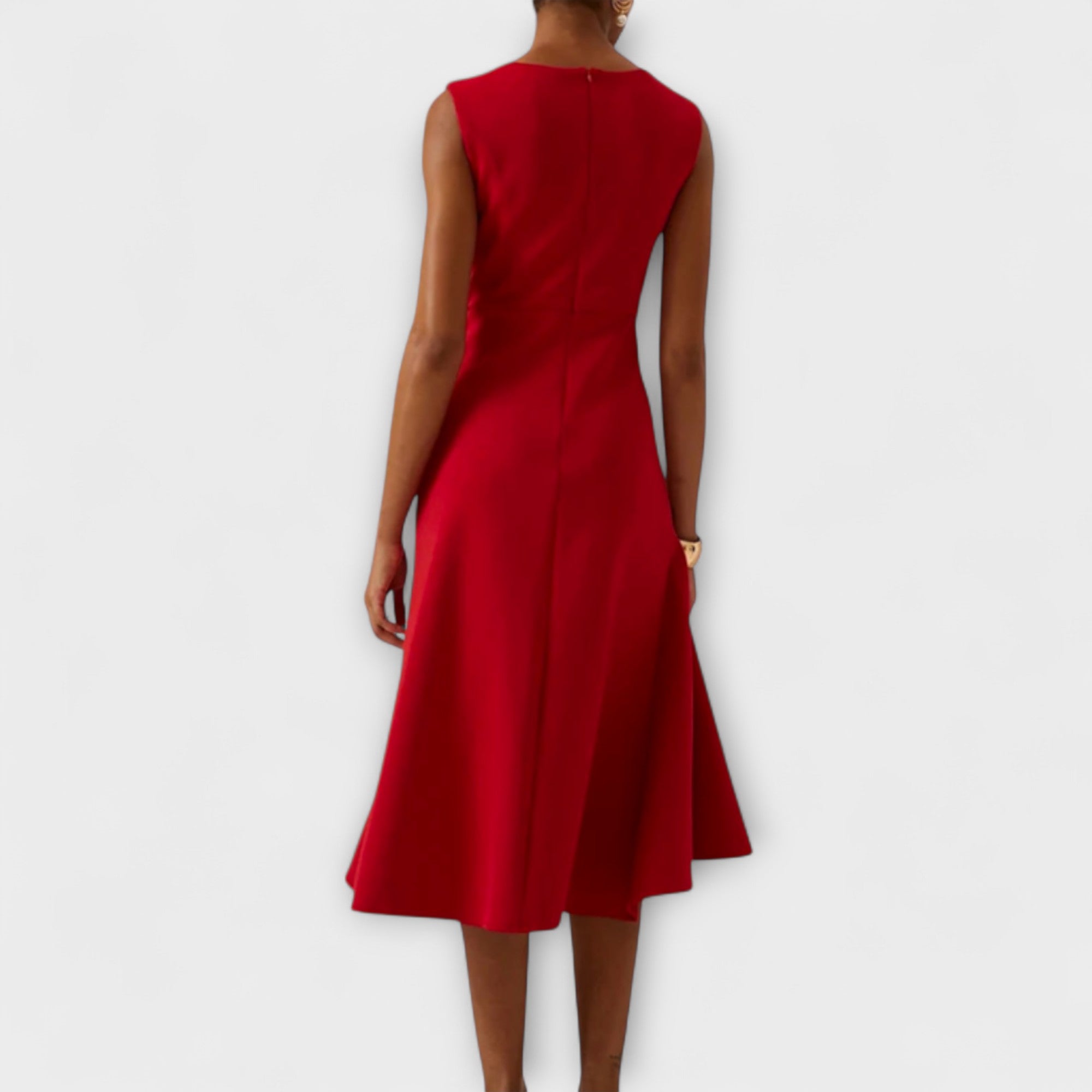 Darella | Women's Sleeveless Pleated Midi Dress 1