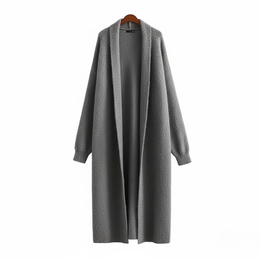 Elda | Long White Cardigan Sweater for Women 4